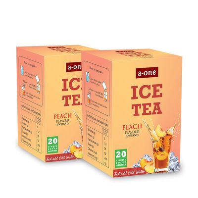 A-ONE ICE Tea Peach Flavour Instant 200Gms (Pack of 2)