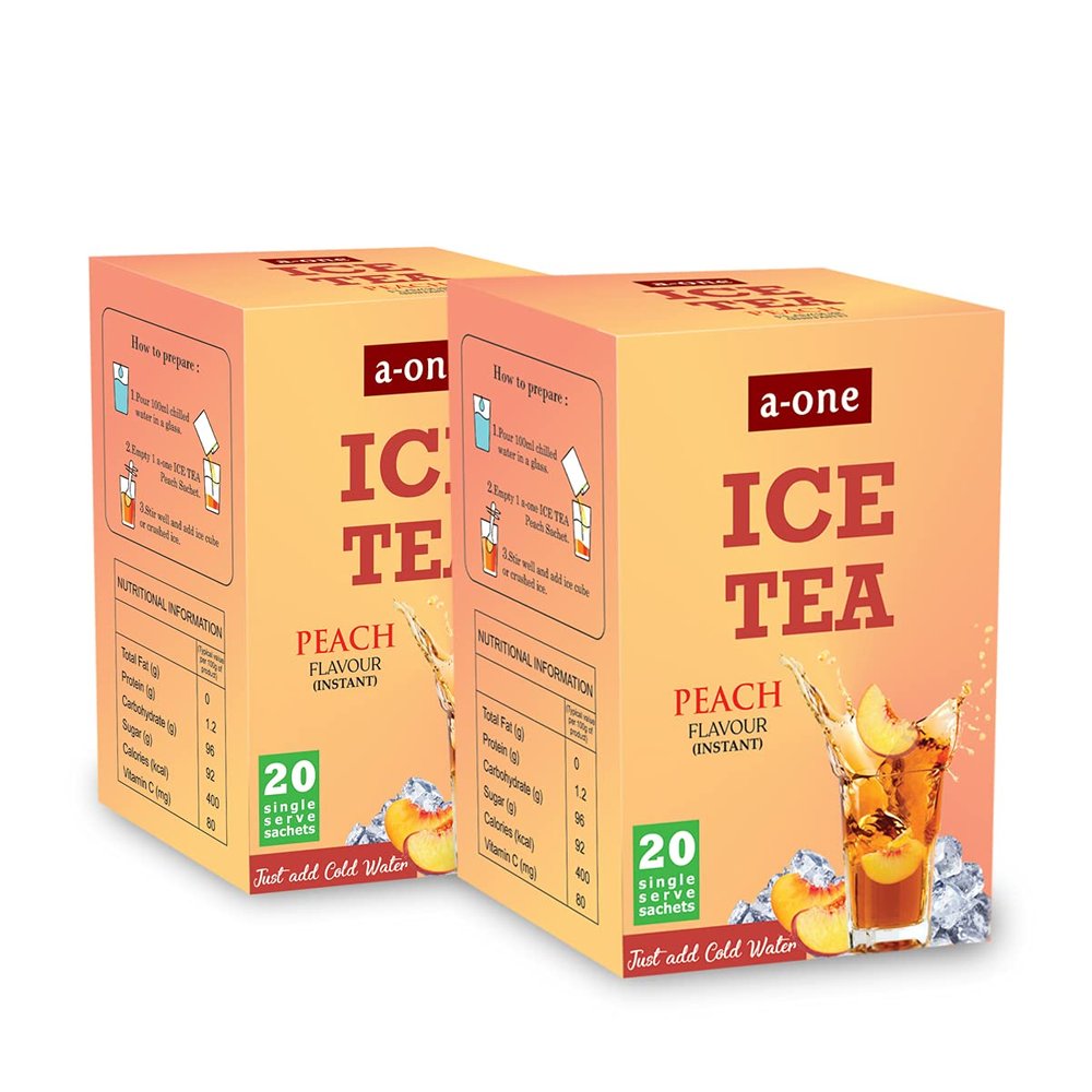 A-ONE ICE Tea Peach Flavour Instant 200Gms (Pack of 2)