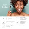 Wild & Stone Adult|Firm Bristle Organic Bamboo Manual Toothbrush|Four Handle Patterns|Firm Fibre Bristles|100% Biodegradable Handle|Vegan Eco Friendly Bamboo Toothbrushes,Beige view 2
