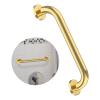 12 Inch Stainless Steel Shower Grab Bar, ZUEXT Gold Shower Handle, Bathroom Balance Bar, Safety Hand Rail Support Bar for Handicap Elderly Injury, Senior Assist Bath Tub Wall Concealed Mount Handle view 1