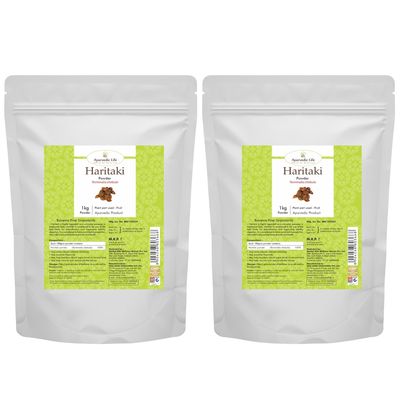 Ayurvedic Life Haritaki Powder - 1 kg Value Pack of 2