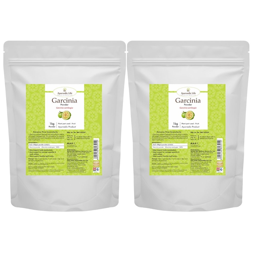 Ayurvedic Life Garcinia Powder - 1 kg Value Pack of 2