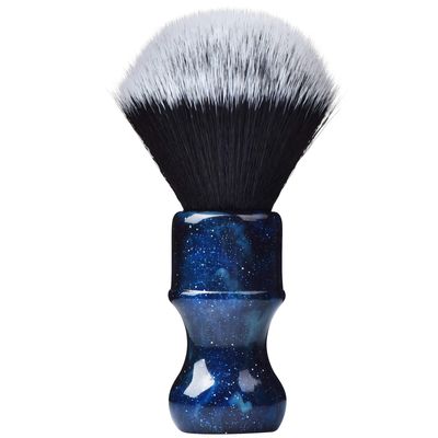 Je&Co Luxury Synthetic Shaving Brush With Aesthetic Resin Handle, 24mm Extra Dense Knot (Blue)