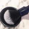 Je&Co Luxury Synthetic Shaving Brush With Aesthetic Resin Handle, 24mm Extra Dense Knot (Blue) view 3
