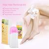 Wax Warmer, Waxing kits, Wax Hair Removal Kit Waxing Roller Depilatory Roll on Wax Heater Roller 100pcs Wax Paper Wax Body Hair Removal Set Home Depilatory Roller Wax Warmer view 4
