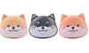2 Pack Cute Contact Lens Cases, Shiba Inu Contact Lens Soak Storage Box, Portable Pink Contact Lens Holder with Tweezers for Travel Kit (Black) view 1
