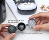 2 Pack Cute Contact Lens Cases, Shiba Inu Contact Lens Soak Storage Box, Portable Pink Contact Lens Holder with Tweezers for Travel Kit (Black) view 2