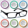 6 Pack Reading Glasses by BOOST EYEWEAR, Traditional Black Frames, for Men and Women, with Comfort Spring Loaded Hinges, Black, 6 Pairs (+2.50) view 2