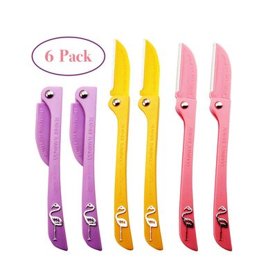Limo Eyebrow Razor, Eyebrow Shaper, Eyebrow Trimmer, Foldable Facial Razorfor Women and Men (6PCS)