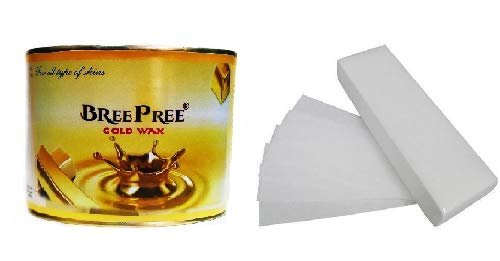 BREEPREE Gold Wax (600gm) with 30 Waxing Strips