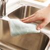10pcs Dish Washing Towel Kitchen Dishes Bowl Rapid Dry Scourer Thicken Washing Cloths (Random Color) view 2