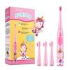 Vekkia Unicorn Jada Sonic Rechargeable Kids Electric Toothbrush, 3 Modes With Memory, Fun & Easy Cleaning, 31000 Strokes, Ipx7 Waterproof, 2-Min Timer For Age 3+, 4 Soft Bristles, 1 Piece,Pink view 1