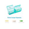BUG HULL Pill Organizer 2 Times a Day, Large Weekly Pill Box AM PM, 7 Day Pill Case, Day and Night Vitamin Containers for Vitamins, Pill Holder for Supplements view 2