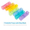 BUG HULL Pill Organizer 2 Times a Day, Large Weekly Pill Box AM PM, 7 Day Pill Case, Day and Night Vitamin Containers for Vitamins, Pill Holder for Supplements view 3