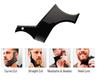 AASA Beard Shaping and Styling Template Tool for Men and Boys Black Pack of 1(PVC) view 3