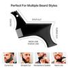 AASA Beard Shaping and Styling Template Tool for Men and Boys Black Pack of 1(PVC) view 4