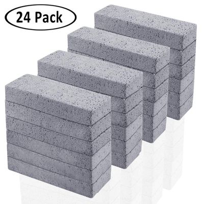 24 Pack Pumice Stone for Cleaning, Pumice Scouring Pad, Toilet Bowl Ring Remover Pumice Stick Cleaner for Kitchen/Bath/Pool/Household Cleaning, 5.9 x 1.4 x 0.98 Inch