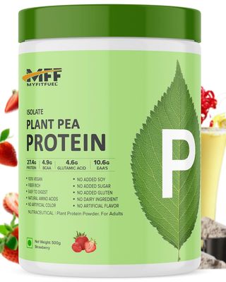 MyFitFuel MFF Plant Pea Protein 500 gm (1.1 lbs) Strawberry Burst