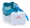 Dentu-Care Denture Case with 2 Denture Cleaning Brushes, Retainer Case with Lid and Draining Basket for Cleaning and Storing view 2
