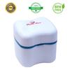 Dentu-Care Denture Case with 2 Denture Cleaning Brushes, Retainer Case with Lid and Draining Basket for Cleaning and Storing view 3