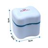 Dentu-Care Denture Case with 2 Denture Cleaning Brushes, Retainer Case with Lid and Draining Basket for Cleaning and Storing view 4