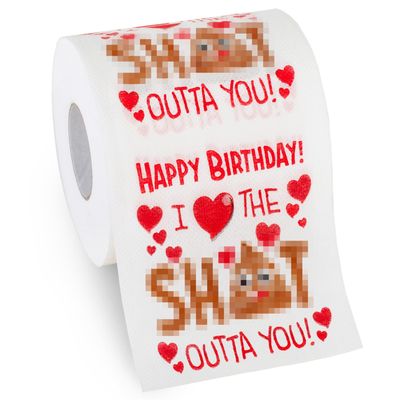 Husband Birthday Gifts by Aliza | Large Funny Gag Toilet Paper Roll Excellent Gift for Wife Husband Boyfriend Girlfriend Friend Sister Brother Dad Mom - The Perfect Decoration for your Party
