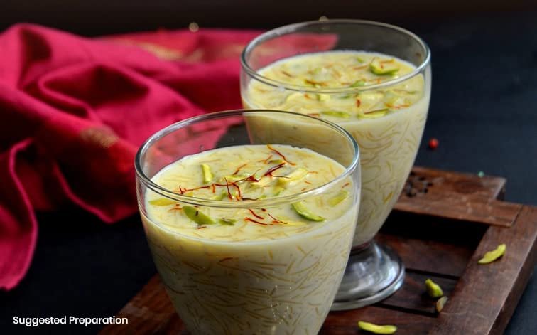 CROWN Premium Sheer Khurma (Sev Kurma) Mix 200g - for 3 to 4 Liters Milk - No Sugar Added - Eid Special Dessert | Serves 12-15