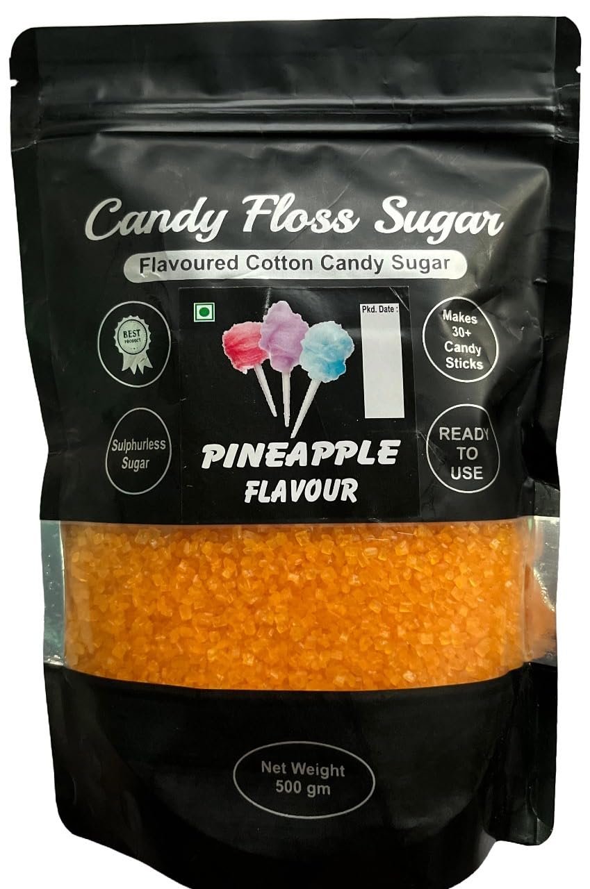 Candy Floss Sugar / Flavoured Cotton Candy Sugar (Pineapple)