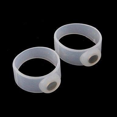 R A Products Acupressure Japanese Therapy Weight Loss Slimming Toe Ring - White