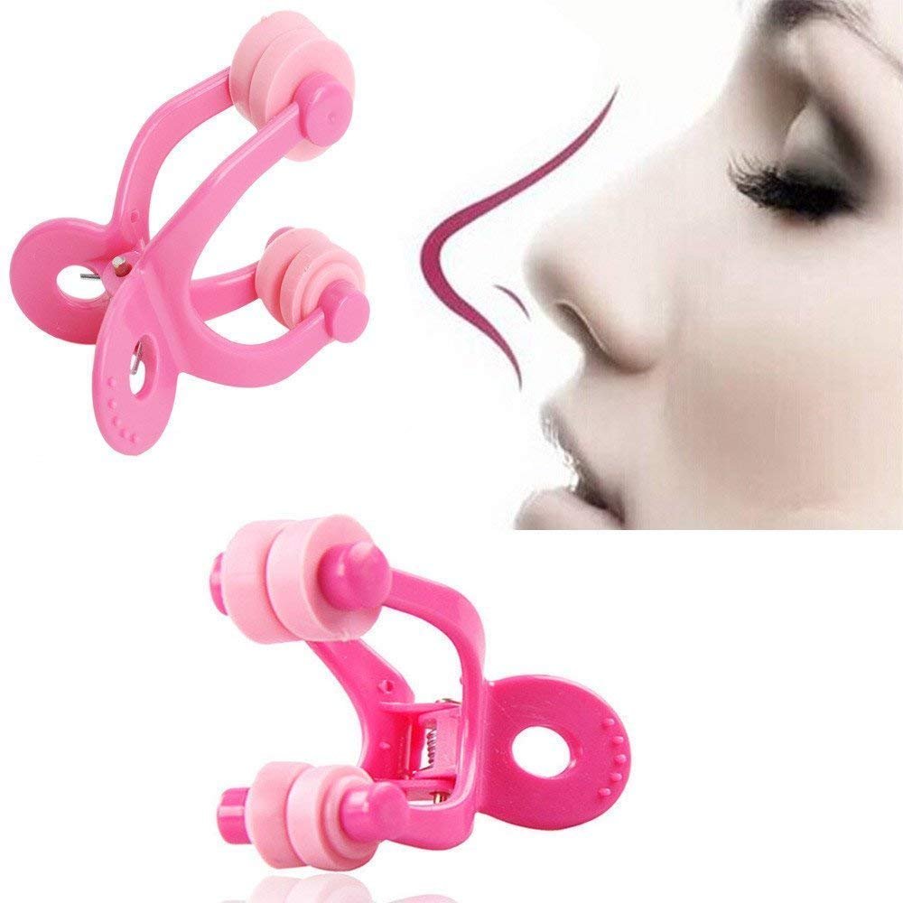 Digital Shoppy Fashion Up Lifting Shaping Shaper Straightening Face Fitness Slimmer Facial Soft Pad Beauty Nose Clip (Pink), Pack of 1
