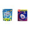 Comfort After Wash Morning Fresh Fabric Conditioner Pouch - 2 L & Matic Front Load Detergent Powder - 4 kg with Free 2 kg Combo view 1
