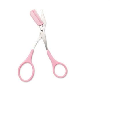 Digital Shoppy 1 PC Pink Eyebrow Trimmer Scissors With Comb Woman Men Hair Removal Grooming Shaping Shaver Eyebrow Trimmer Makeup Tool