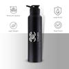 CHUBS Gloss Edition Gym Steel Shaker Mixer 1000 ml Shaker Sports Water Bottles 1 Litre Water Bottle for Men Leakproof, Rust free-1000 ml Steel Water Bottle Black view 2
