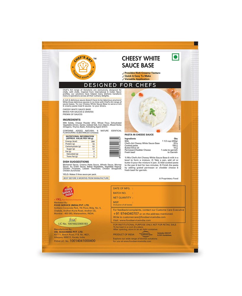 food service india Chef's Art Cheesy White Sauce Base -500 g
