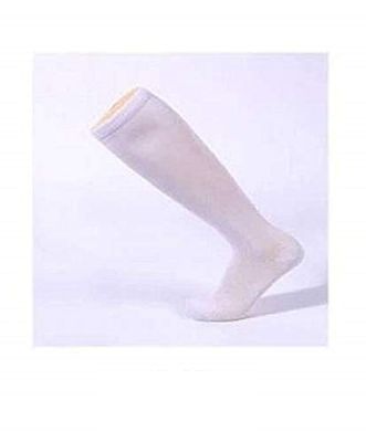 Digital Shoppy Unisex Medical Compression Socks Pressure Varicose Veins Leg Relief Pain Knee High Stockings Socks 1Pair (White, L/XL)