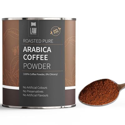 looms & weaves - Freshly Ground Arabica Coffee Beans (Organically Grown, Single Origin, Farm Direct produce, Medium Dark Roast & Medium Ground) (Filter Coffee Powder) - 100 gm