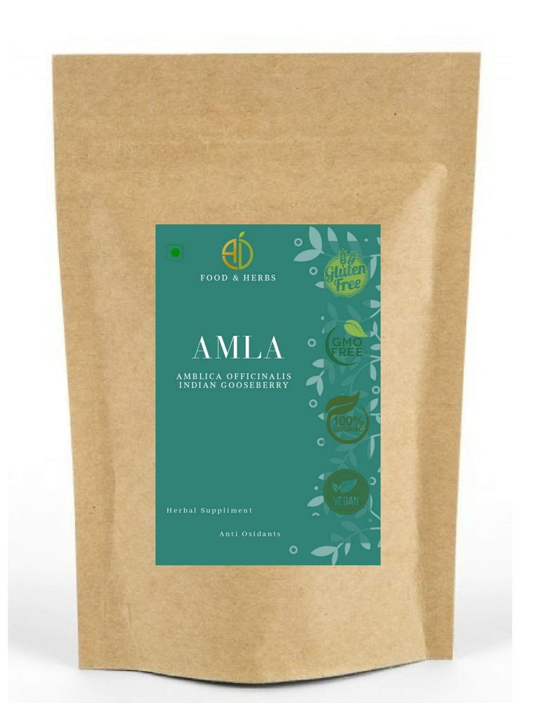 A D Food and Herbs Organic Dry Amla/Indian Gooseberry (100 Grams)