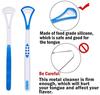 Garden Of Arts Tongue Cleaner Scrapers For Oral Care Tounge Scrapers Manual Brush Great For Adult Kids (Pack Of 2),Multicolour view 4