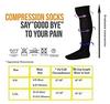 Digital Shoppy Unisex Medical Compression Socks Pressure Varicose Veins Leg Relief Pain Knee High Stockings Socks 1Pair (Blue, S/M) view 3