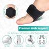 Arch Support Brace, 2 Pcs Plantar Fasciitis Gel Strap for Men and Woman, Orthotic Compression Support Wrap Aids Foot Pain, High Arches, Flat Feet, Heel Fatigue Can Insert for Under Socks and Shoes view 2