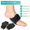 Arch Support Brace, 2 Pcs Plantar Fasciitis Gel Strap for Men and Woman, Orthotic Compression Support Wrap Aids Foot Pain, High Arches, Flat Feet, Heel Fatigue Can Insert for Under Socks and Shoes view 3