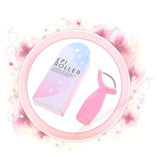 Digital Shoppy Handle Spring Face Hair Removal Epilator Depilatory Roller Tool - Pink