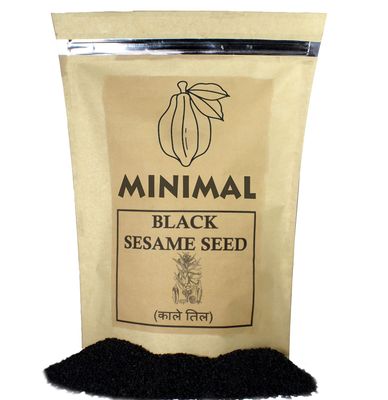Minimal Whole Fresh and Natural Organic Black Sesame Seeds/ Kaale Till / Kaale Til / Tal / Indian Spice,500g
