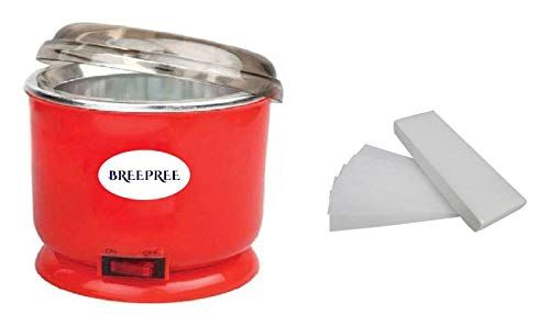 BREEPREE Automatic Electric Wax Heater with Non Wovan waxing Stripes (50)