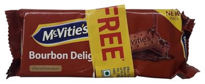 McVitie's Bourbon Creme Biscuits - Chocolate, 100g (Buy 2 get 2)