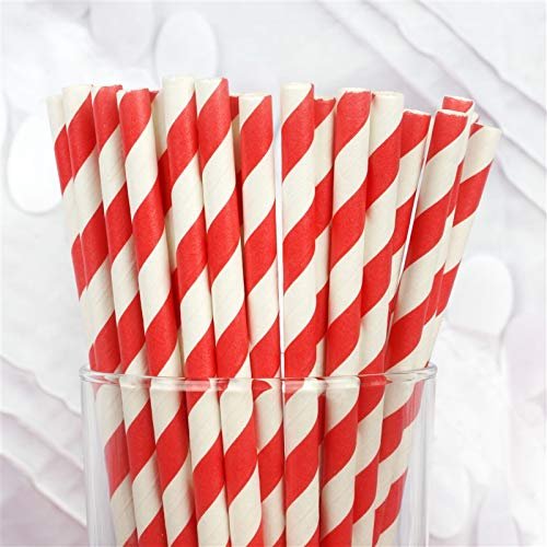 Amit Marketing Umbrella Paper Pipe (Straw) Pack of 100 PC and 10 mm Paper Pipe (Straw) Pack of 100 PC (Total Pack of 200 PC)