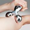 Bhavyam new handled 3D roller massager tool for shoulder face neck pain remover (Aluminium/silver) view 1
