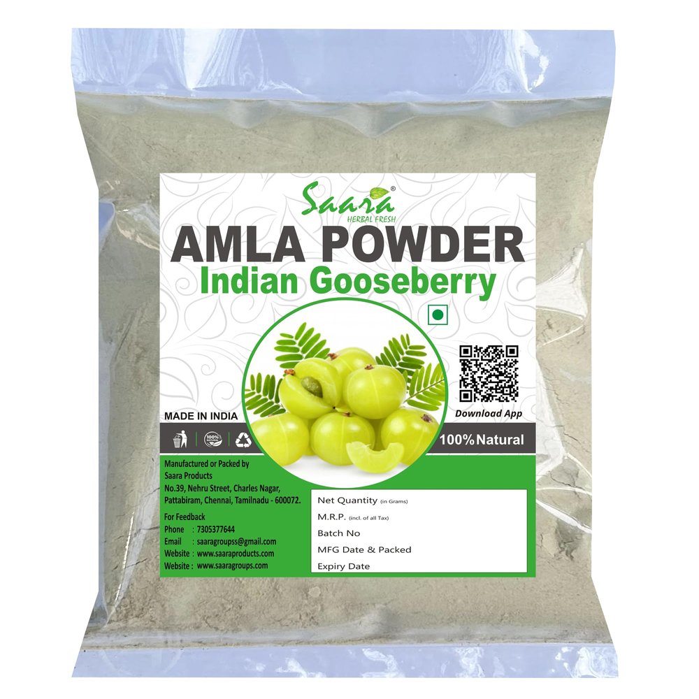 Saara HERBAL FRESH Amla Powder,100g, Nellikai, Amalaki, Indian Gooseberry Powder, 100g
