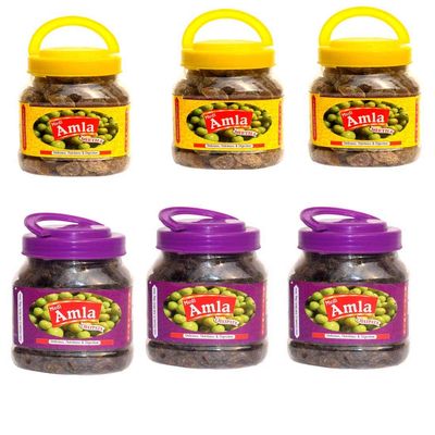 DR ASMA SWEET AMLA CANDY 3PCS AND CHATPATA AMLA (PACK OF 6 PCS x 400 GRAM )