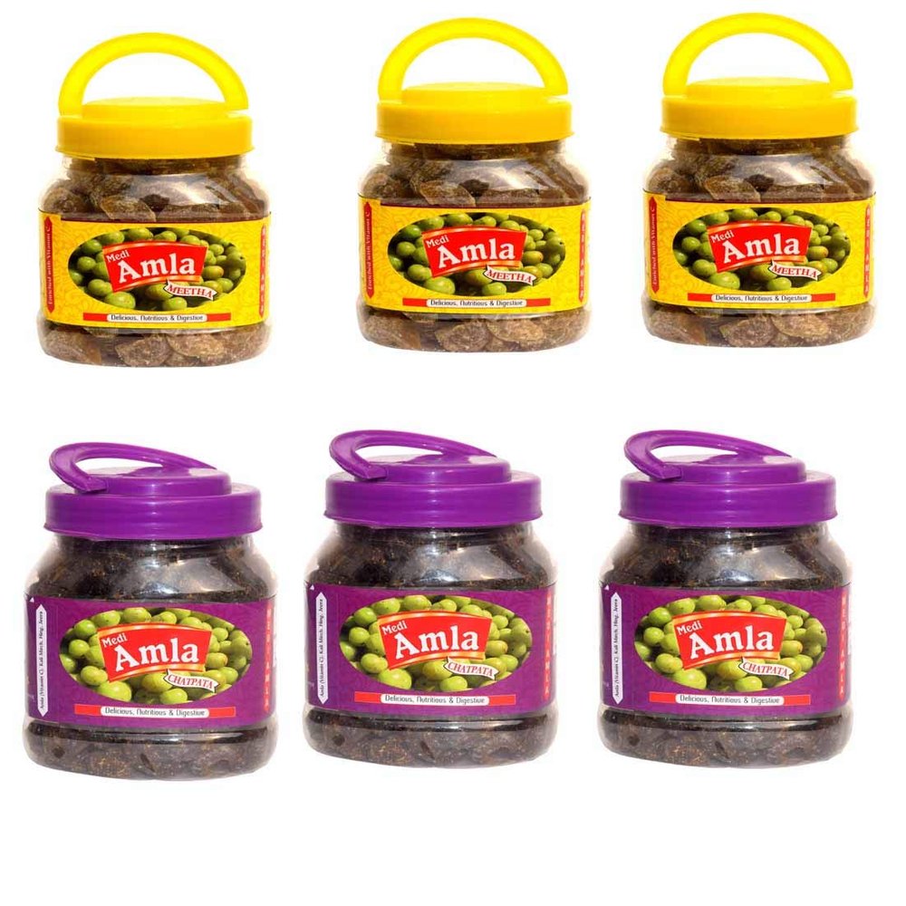 DR ASMA SWEET AMLA CANDY 3PCS AND CHATPATA AMLA (PACK OF 6 PCS x 400 GRAM )